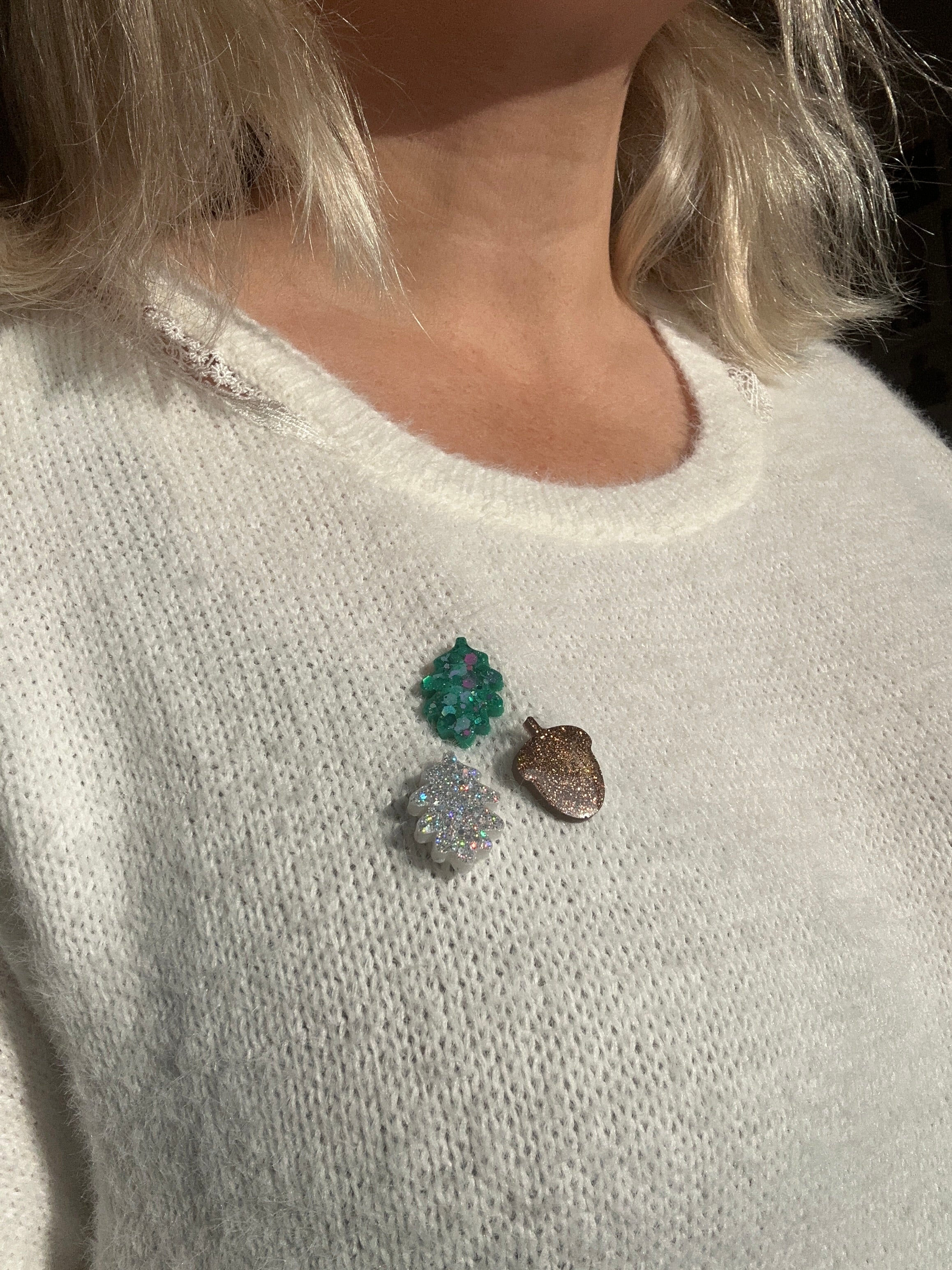 Pin's Feuille d'hiver